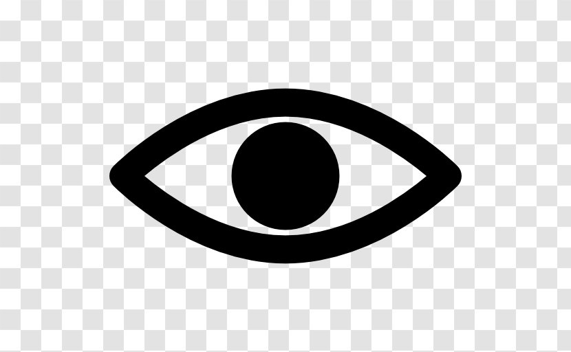 Eye Symbol Sign Clip Art - Black And White Transparent PNG