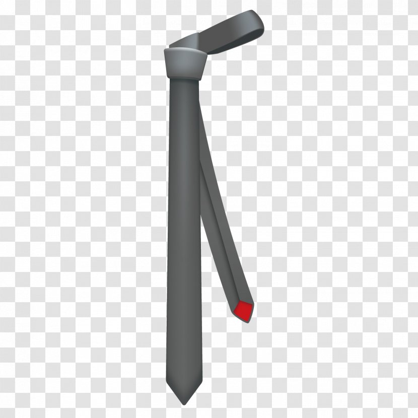 Necktie Download Cartoon - Gray Tie Transparent PNG