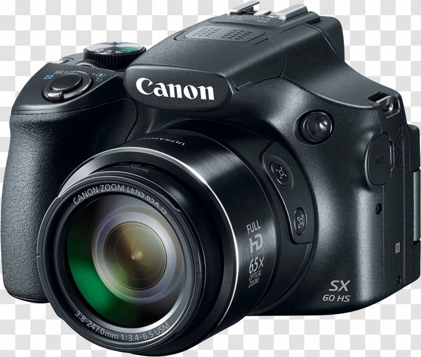 Canon PowerShot SX50 HS 12.1 MP Compact Digital Camera - Lens - 1080p Zoom PhotographyCamera Transparent PNG