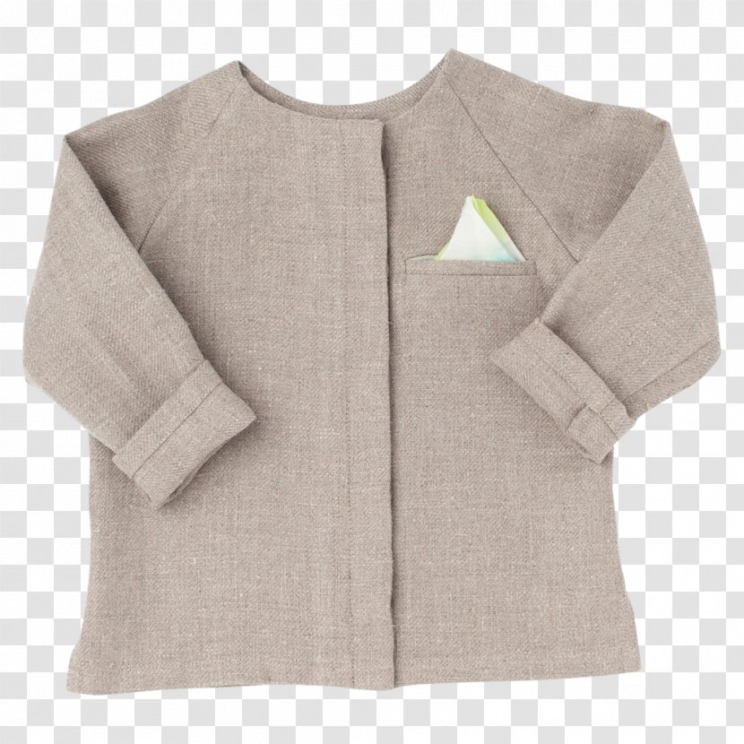 Cardigan Shoulder Sleeve Jacket Beige - Neck Transparent PNG