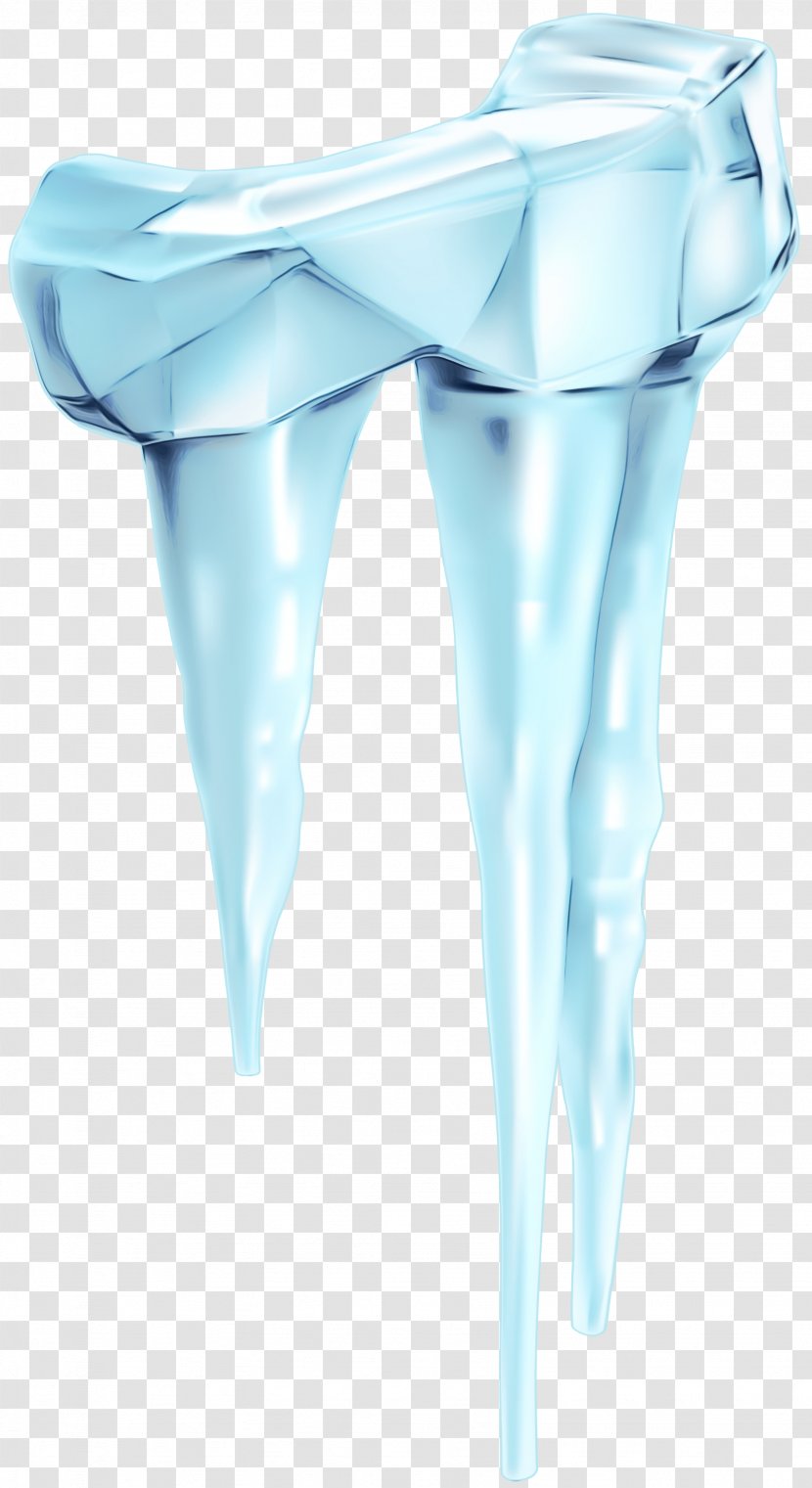 Blue Aqua Turquoise Ice Trousers - Watercolor Transparent PNG