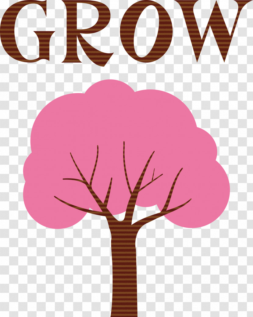 GROW Flower Transparent PNG