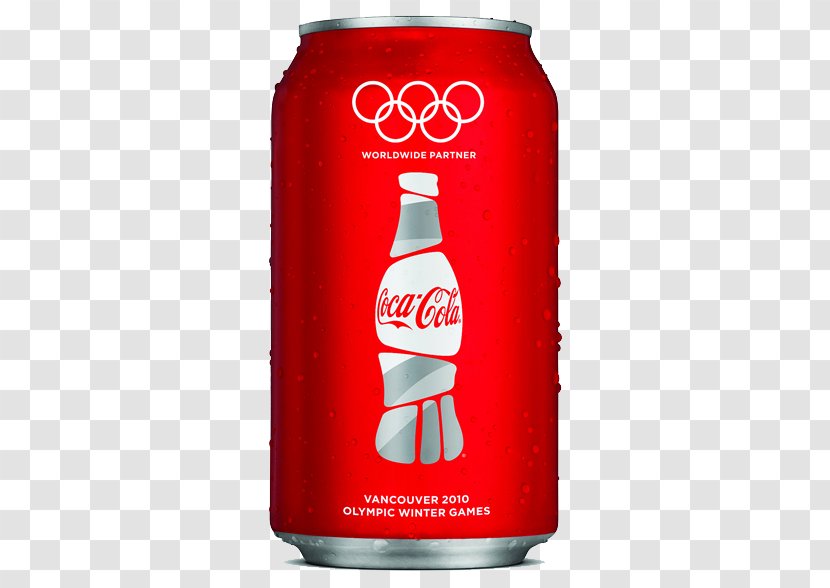 Coca-Cola 2010 Winter Olympics Soft Drink RC Cola - Beverage Can - Olympic Packaging Red Transparent PNG