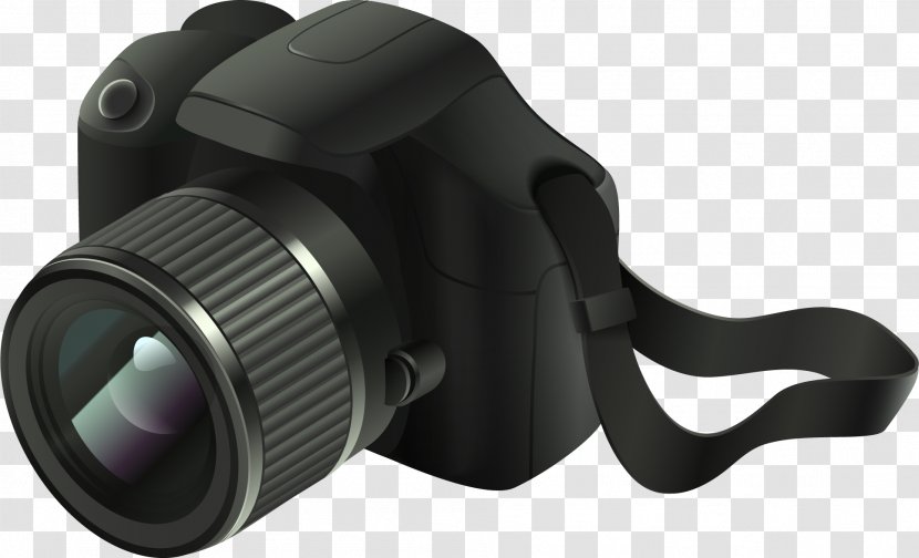 Digital SLR Photography Camera Graphic Design - Vector Painted Transparent PNG