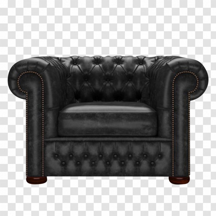 Club Chair Couch Loveseat Angle - Black Mulberry Transparent PNG