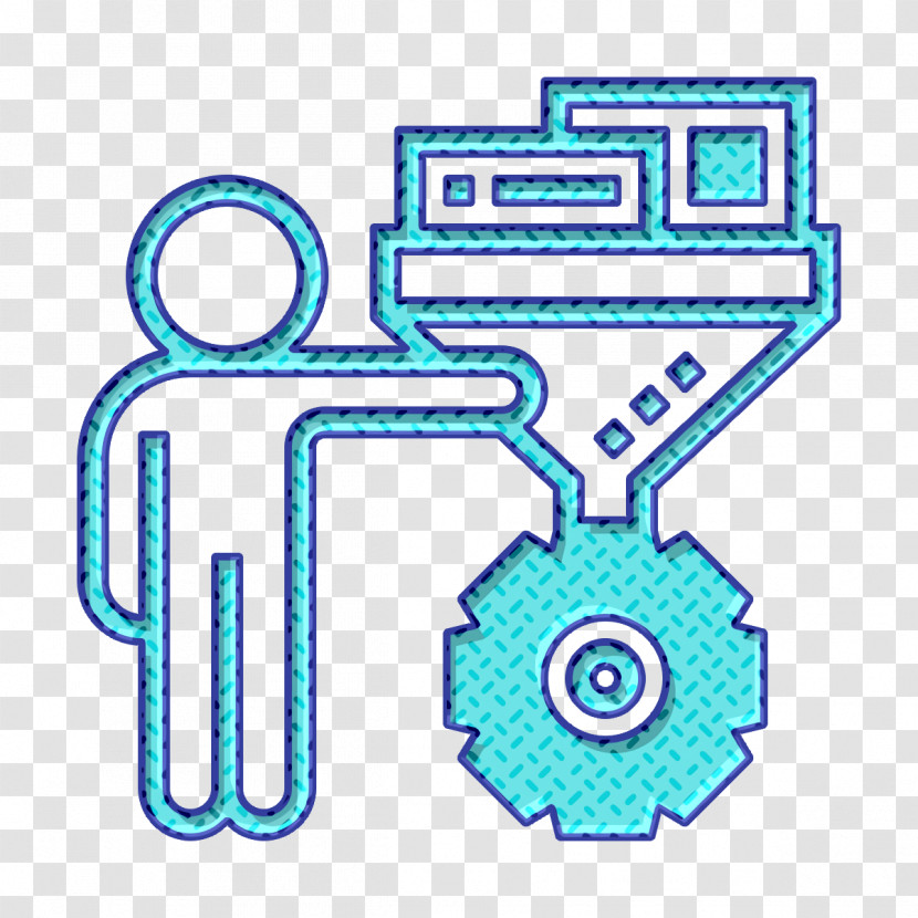Data Processing Icon Funnel Icon Big Data Icon Transparent PNG