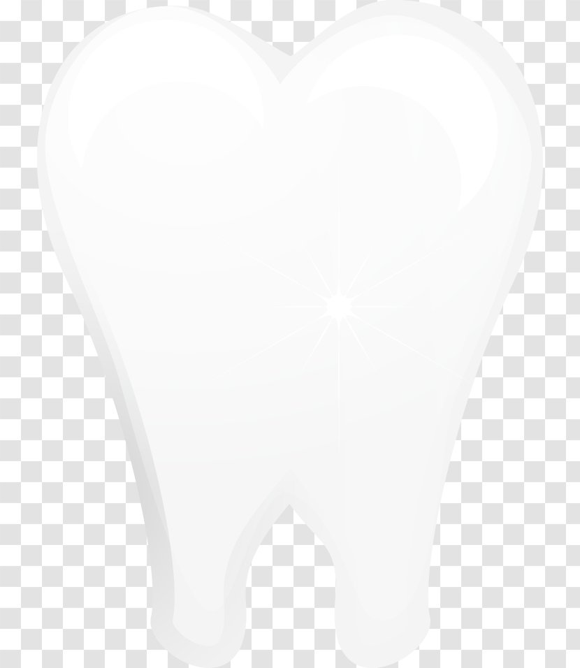 White Heart Black - Tree - Vector Painted Teeth Transparent PNG