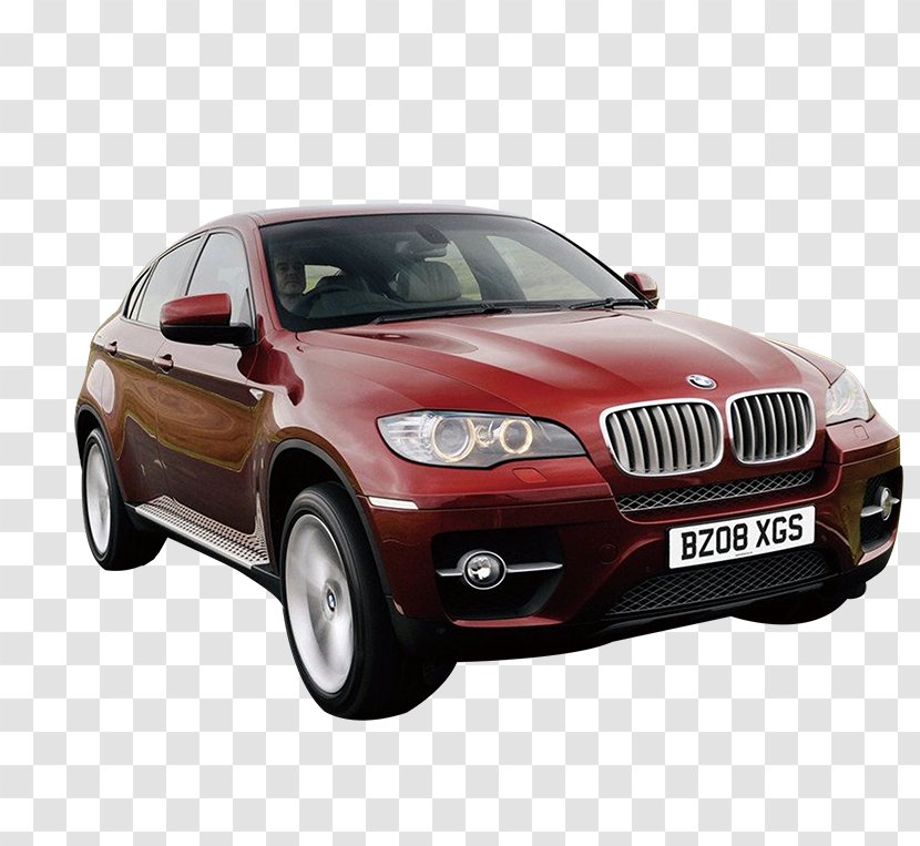 2009 BMW X6 X5 Car Sport Utility Vehicle - Bumper - Red Transparent PNG
