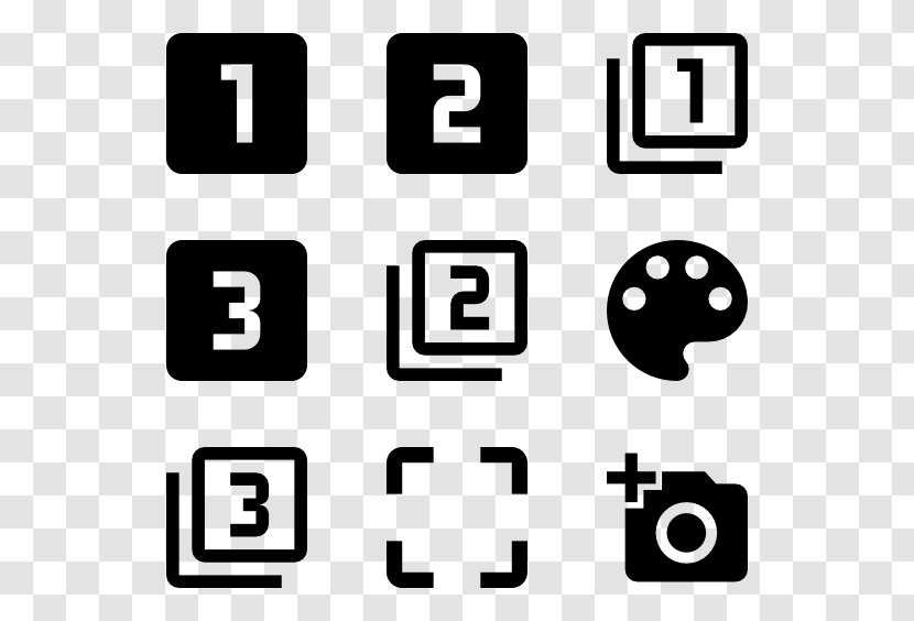 Button Symbol - Monochrome - Material Transparent PNG