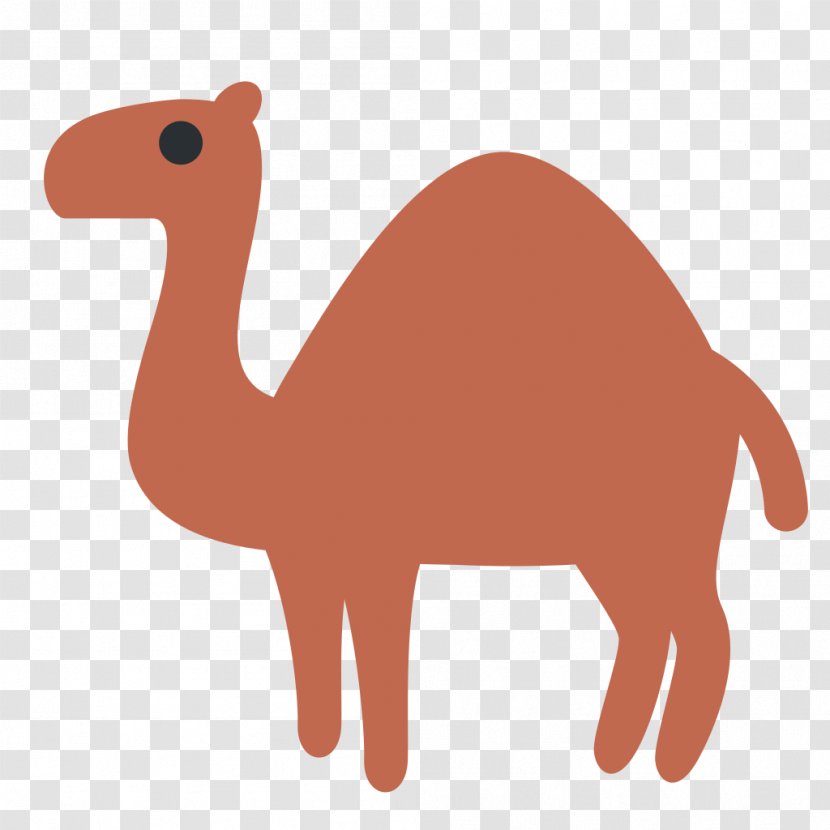 Dromedary Bactrian Camel Emoji Sticker - Sms Transparent PNG