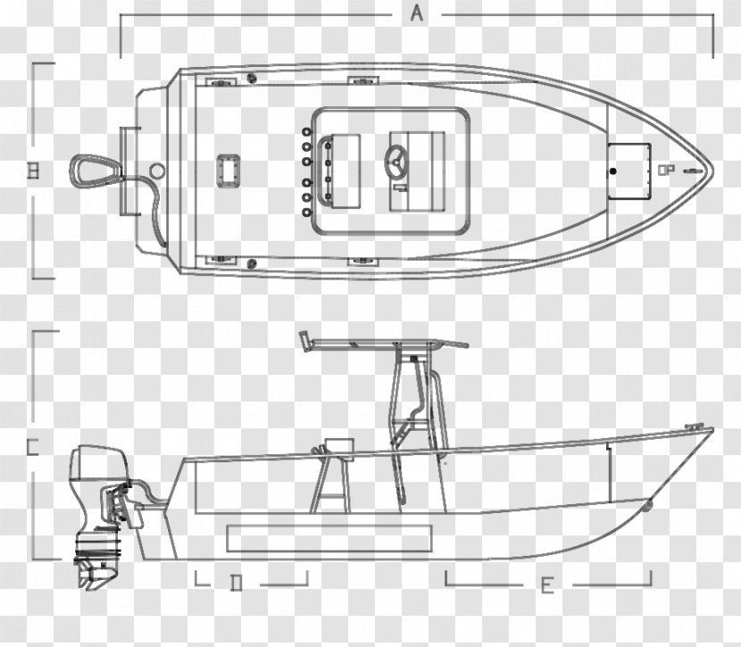 Technical Drawing Boat Line Art Cartoon Transparent PNG