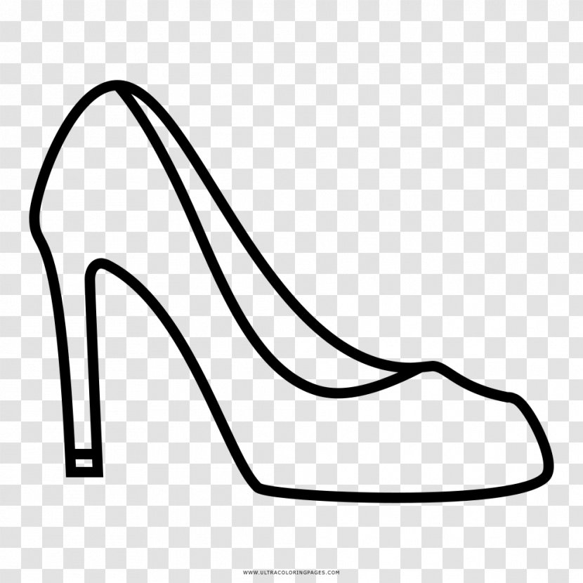High-heeled Shoe Drawing Coloring Book Absatz - High Heeled Footwear Transparent PNG