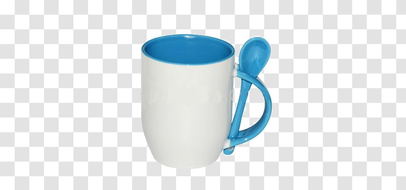 Mug Ceramic Spoon Coffee Cup - Handle Transparent PNG