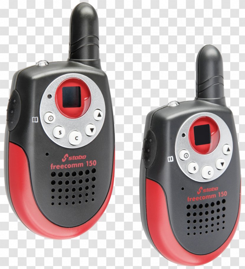 PMR446 Walkie-talkie Stabo Freecomm 150 PMR Walkie Talkie Hardware/Electronic Toy Communication Channel - Computer Hardware - Electronics Accessory Transparent PNG