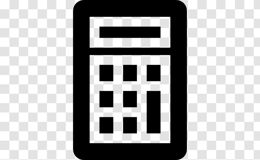 Icon Design - Black - Business Calculator Transparent PNG