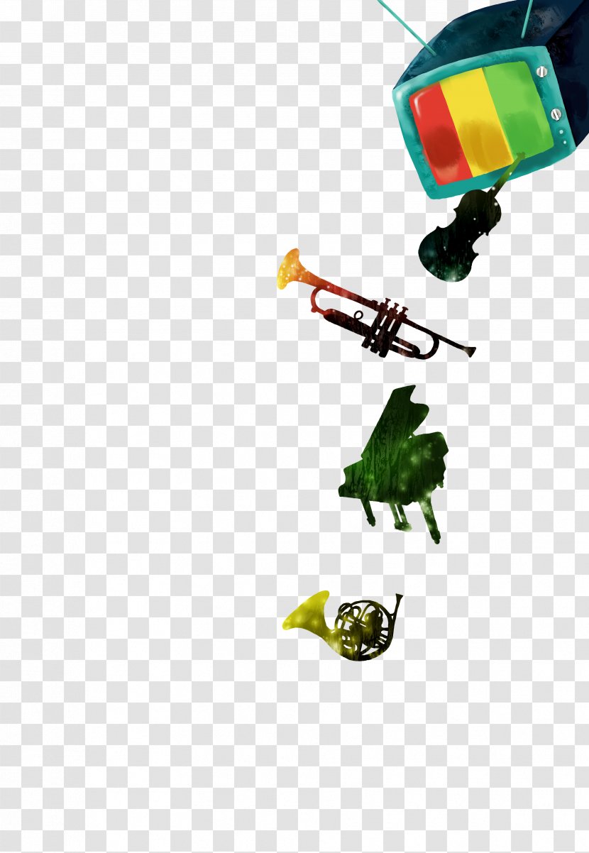Musical Instrument Poster Piano - Watercolor - Instruments Transparent PNG