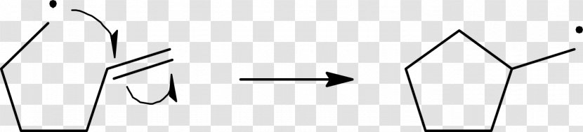 Radical Chemical Reaction Organic Chemistry Hydrogen Atom - Line Art - Electron Transparent PNG