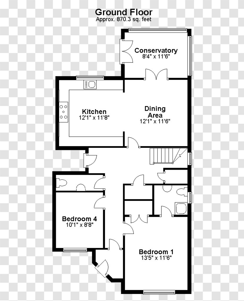 Floor Plan Fort Lauderdale Lake Emerald Drive House Pompano Beach - Drawing - Isle Of Wight Transparent PNG