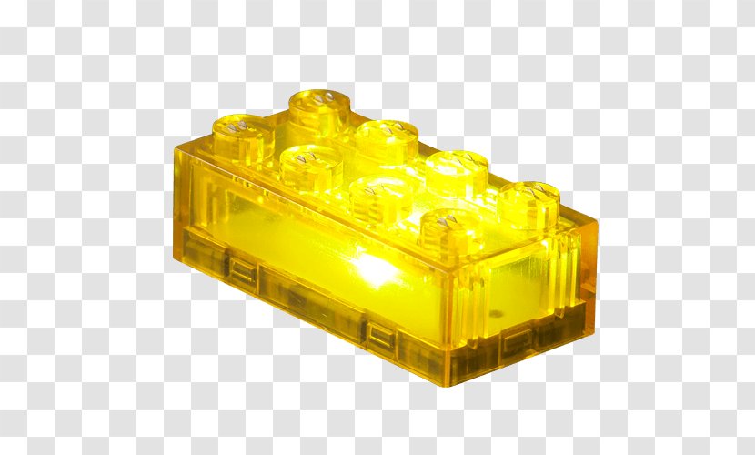 LEGO Toy Brick LightStaxx Classic - Transparency And Translucency - Yellow Lights Transparent PNG