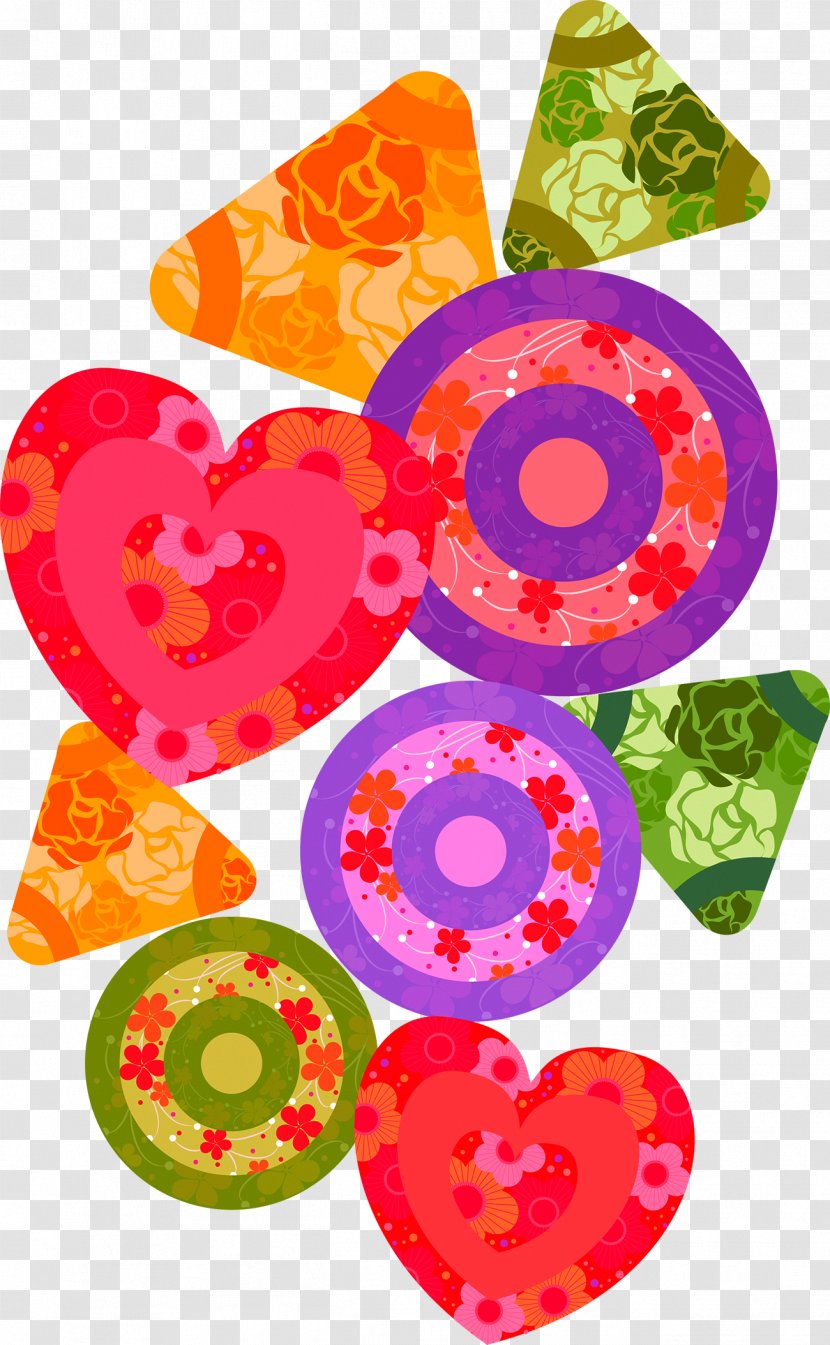 Geometric Shape Geometry Base Circle Triangle - Point - Colorful Circular Love Transparent PNG