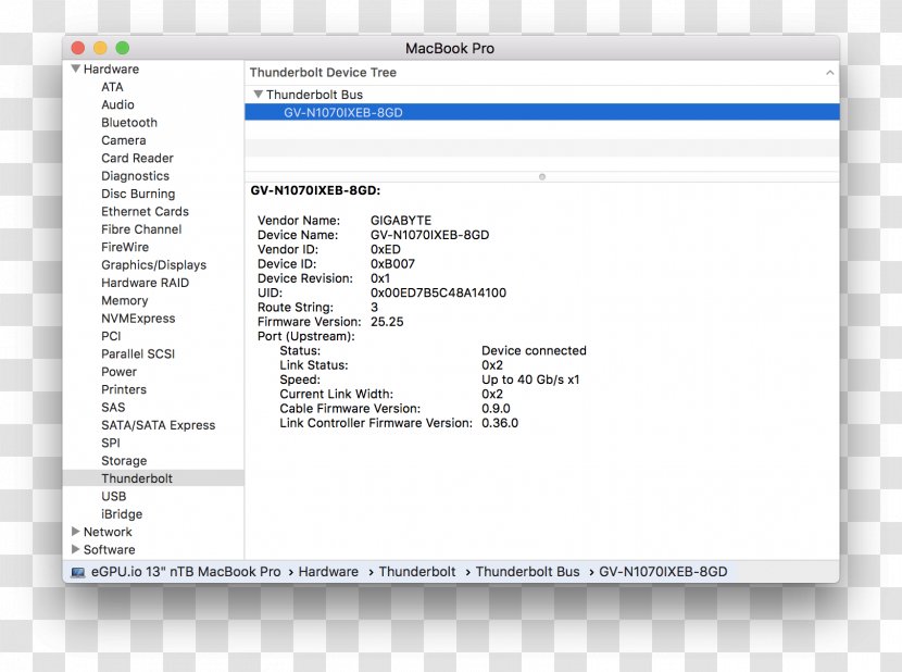 Graphics Cards & Video Adapters Mac Book Pro Processing Unit Thunderbolt - Brand - Apple Transparent PNG