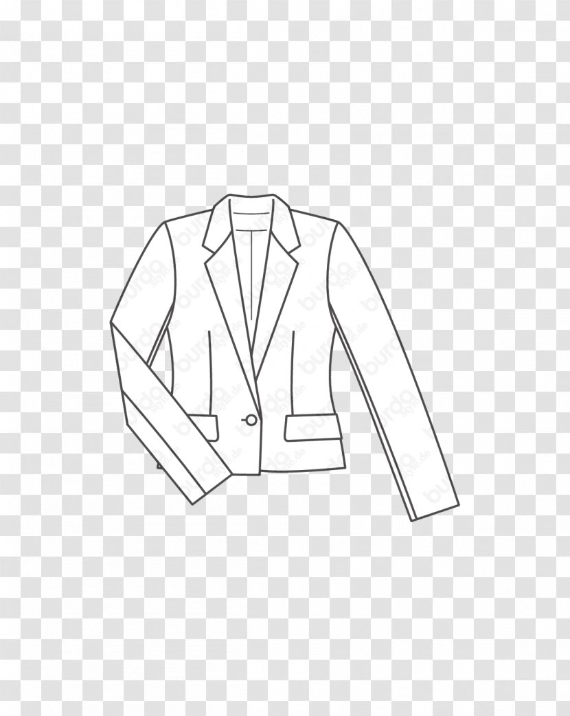 Pattern Jacket Suit Blazer Outerwear - Sleeve Transparent PNG