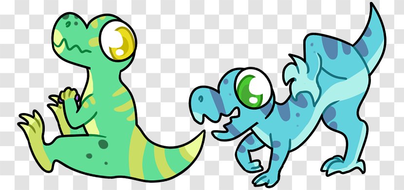 Line Art Green Cartoon Character Clip - Party Dinosaur Transparent PNG