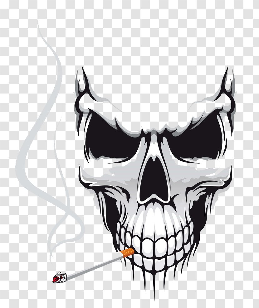 Skull Euclidean Vector Stock Photography Royalty-free - Adhesive - Halloween Transparent PNG