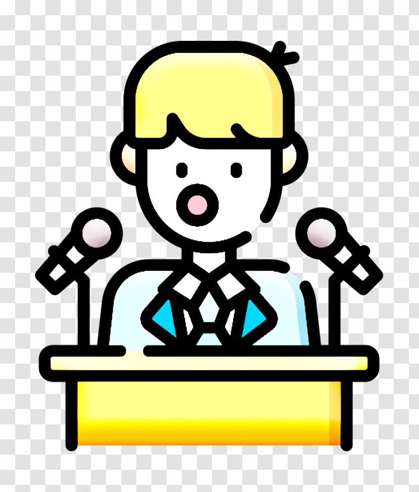 Leadership Icon Speaker Icon Press Conference Icon Transparent PNG