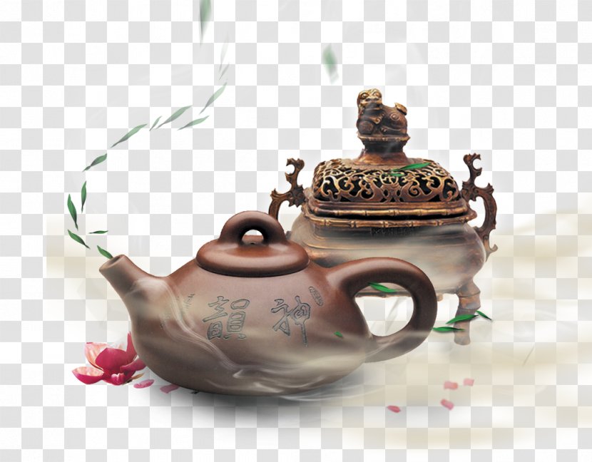 Tea Censer Poster - Frame - Teapot Fragrance Transparent PNG
