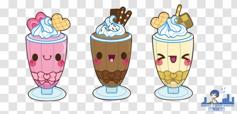 Milkshake Breakfast Food Kavaii Slush - Drink Transparent PNG