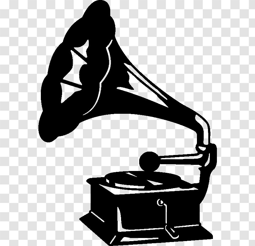 Phonograph Royalty-free Clip Art - Silhouette - Cartoon Transparent PNG