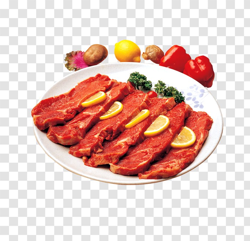 Beefsteak Dinner Food - Meat Chop - Korean Barbecue Transparent PNG