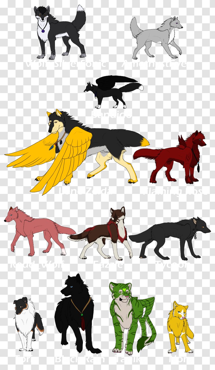 Wolfpack Gray Wolf Carnivora Canidae - Fictional Character Transparent PNG