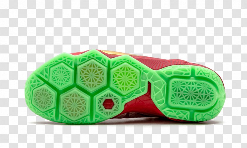 Nike Lebron Xii Low Red Gum Shoe Slipper - Sprite Transparent PNG