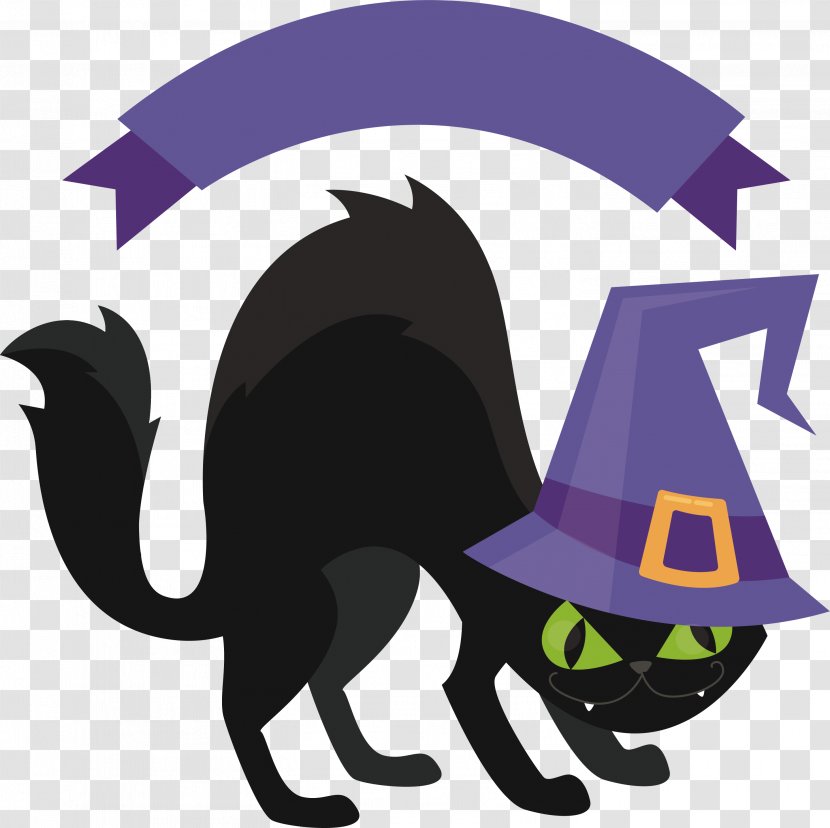 Black Cat Clip Art - Fierce Transparent PNG