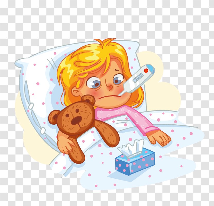 Clip Art Vector Graphics Stock Illustration Common Cold Photography - Hospital Bed Transparent PNG