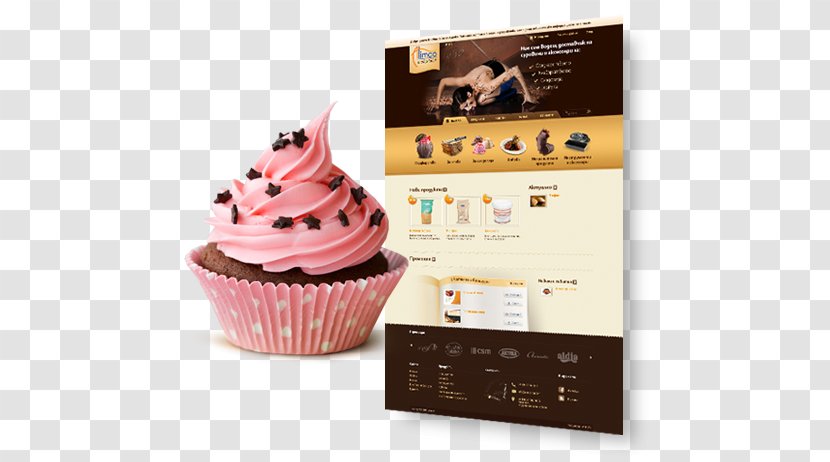 Cupcake Birthday Cake Red Velvet Bakery - Melt Chocolate Transparent PNG