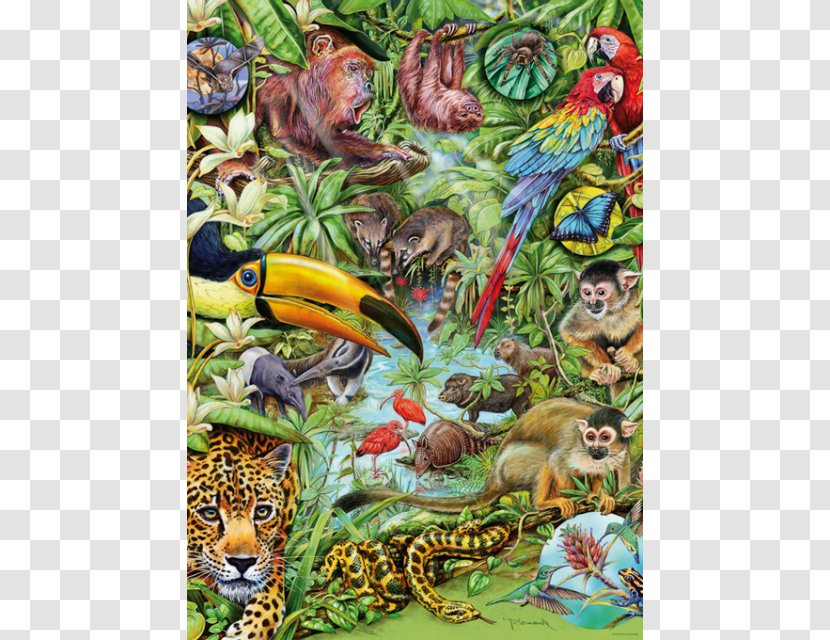 Jigsaw Puzzles Flora Rainforest Fauna - Carnivoran - And Merryweather Transparent PNG