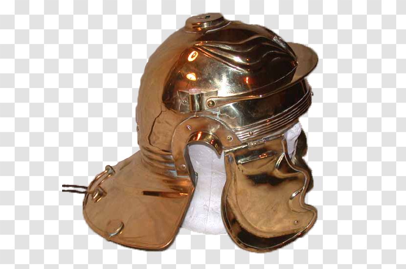 Coolus Helmet Galea Brass Headgear - Rome Transparent PNG