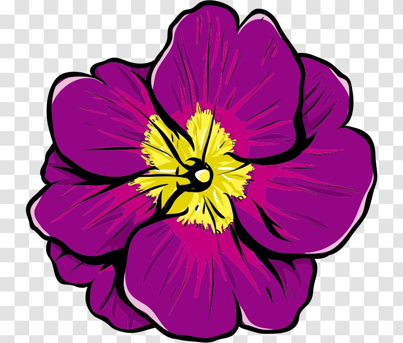 Pansy Car Wall Decal Clip Art - Violet Family Transparent PNG