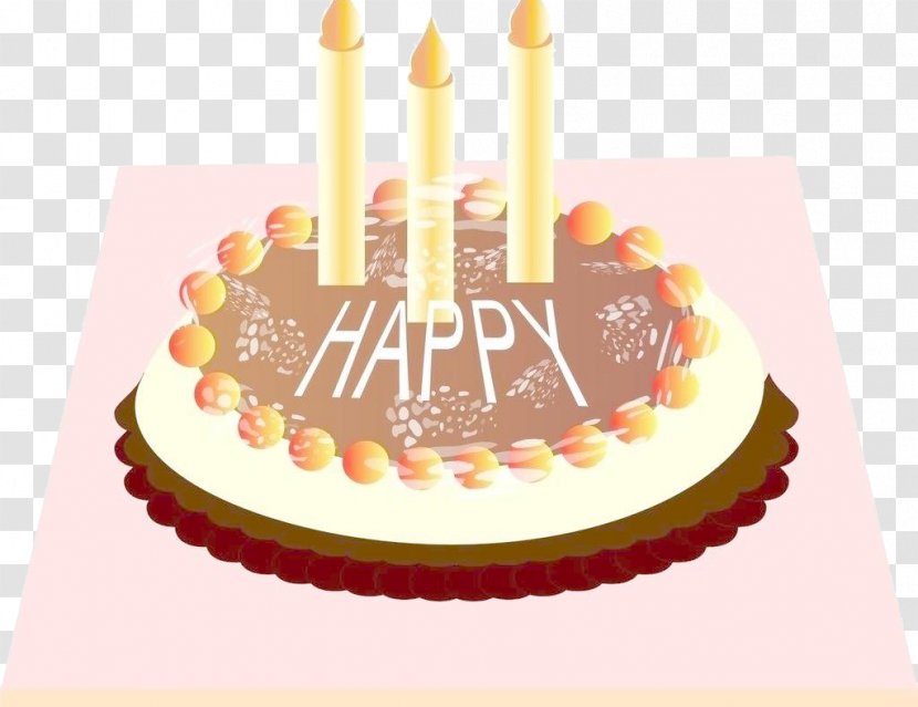 Birthday Cake Torte Party - Cream Transparent PNG
