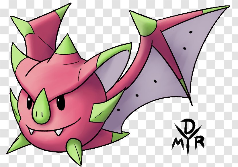 Pokémon Red And Blue Bat Sun Moon X Y - Cartoon - Fruit Drawing Transparent PNG