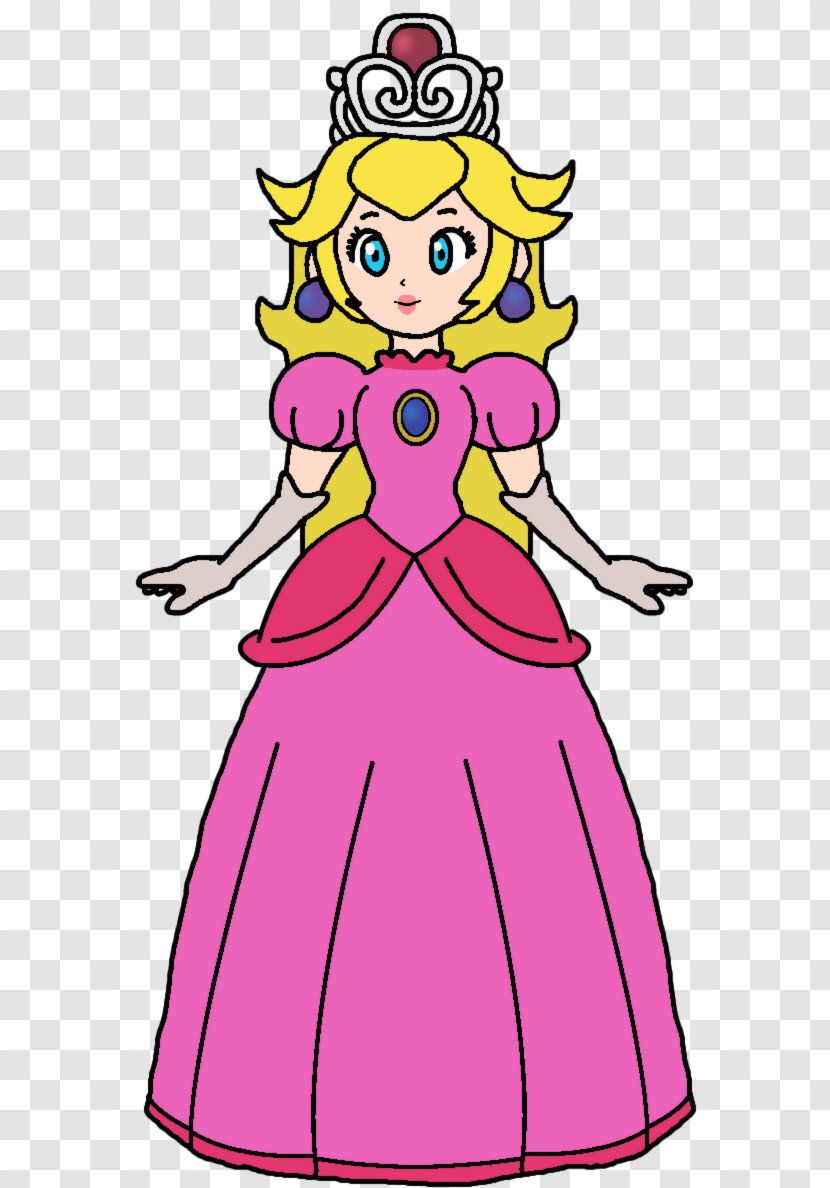 Super Princess Peach Minnie Mouse Daisy Mario - Dress Transparent PNG