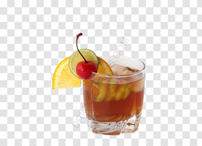 Cocktail Garnish Old Fashioned Sea Breeze Mai Tai Rum And Coke - Punch Transparent PNG