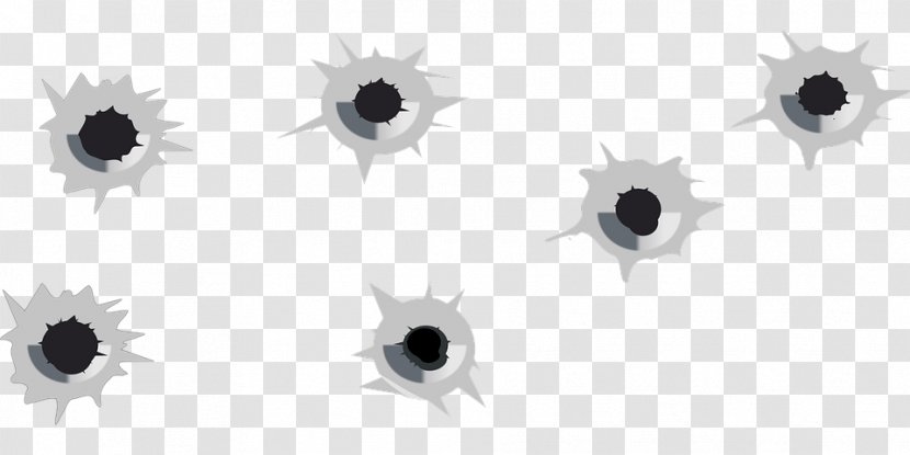 Bullet Clip Art - Frame - Holes Transparent Background Transparent PNG