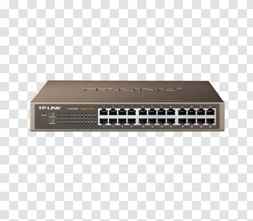 Network Switch Gigabit Ethernet TP-Link Port - Desktop Computers - Balun Transparent PNG