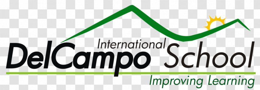 DelCampo International School Logo Brand Font Green - Energy - Education Earth Transparent PNG
