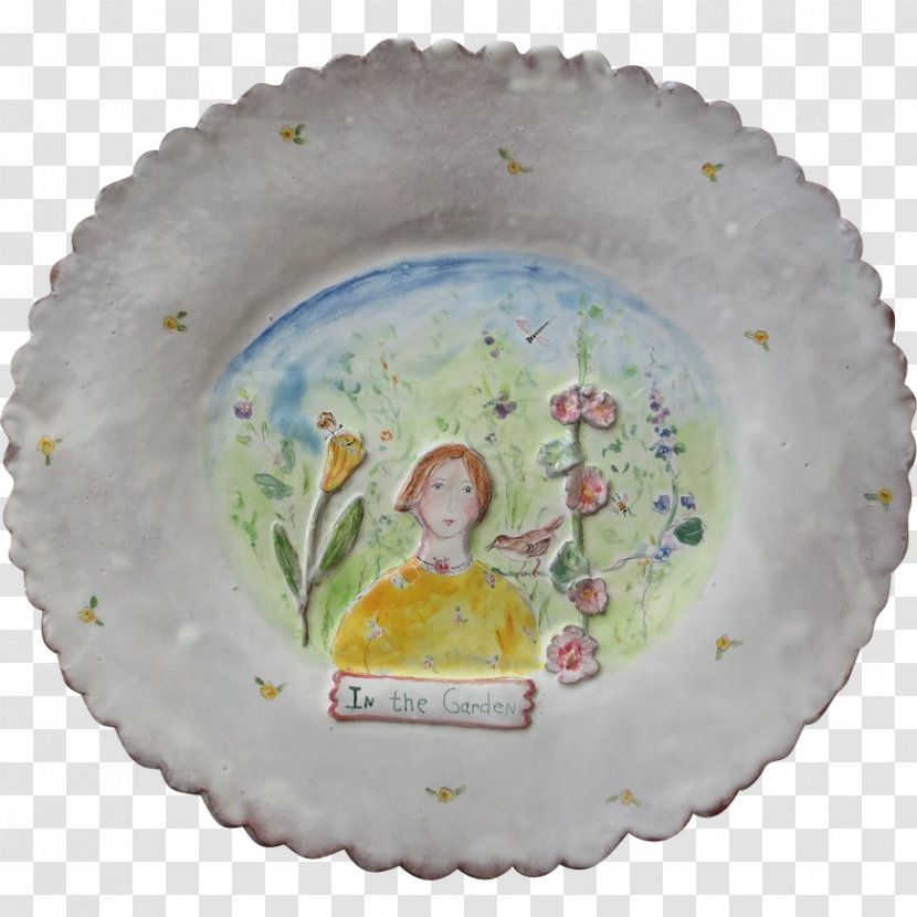 Porcelain - Hand Painted Woman Transparent PNG