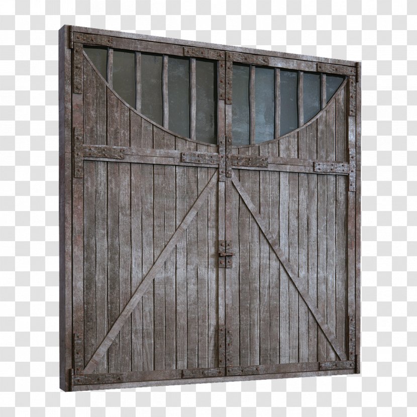 Window Door Wood Wall - Big Old Wooden Transparent PNG